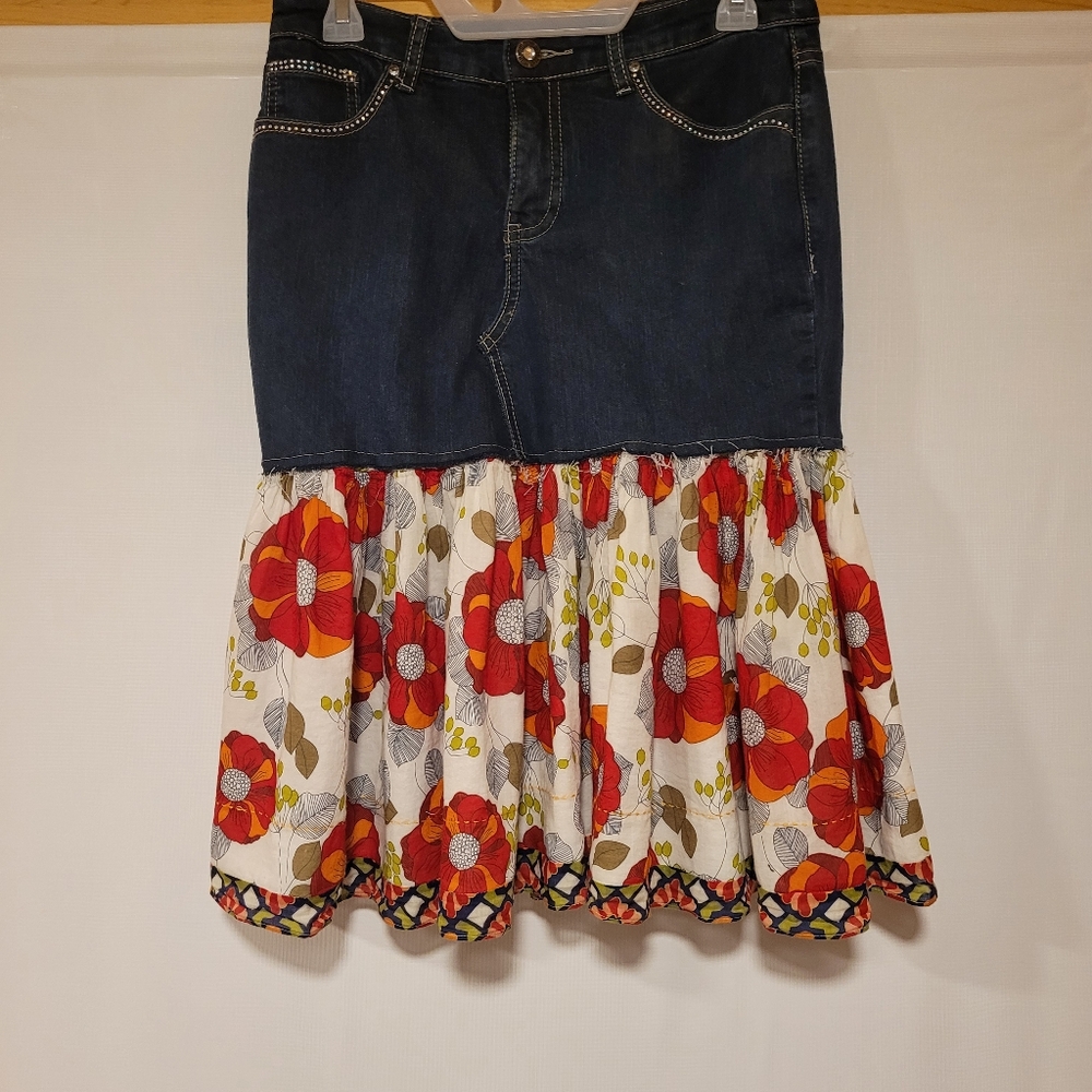 Unique one of a kind boho skirt